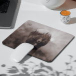 Brown Bear Cabin Mountain Lodge  Mouse Pad<br><div class="desc">This design may be personalised by choosing the Edit Design option. You may also transfer onto other items. Contact me at colorflowcreations@gmail.com or use the chat option at the top of the page if you wish to have this design on another product or need assistance. See more of my designs...</div>