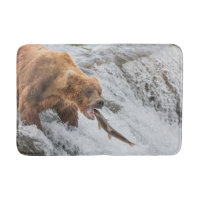Brown Bear Catches Red Salmon
