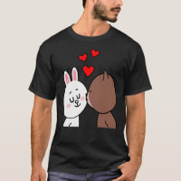 Brown Bear Cony Bunny Rabbit The Kiss Lightweigh