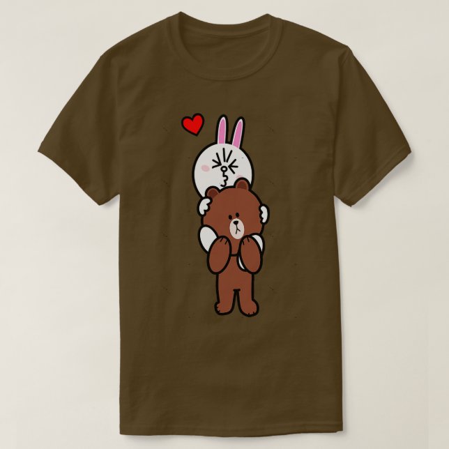 Brown Bear Cony Carry Me Home My Love T-Shirt (Design Front)