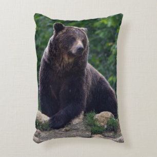 Brown bear decorative cushion