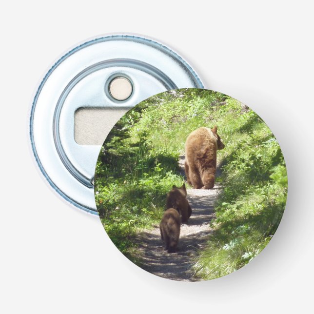Brown Bear Family Bottle Opener (Front)