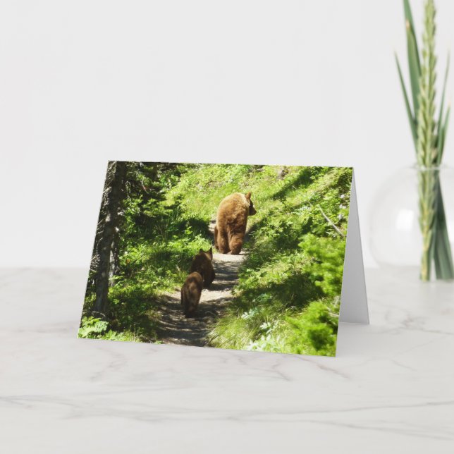 Brown Bear Family Card (Front)