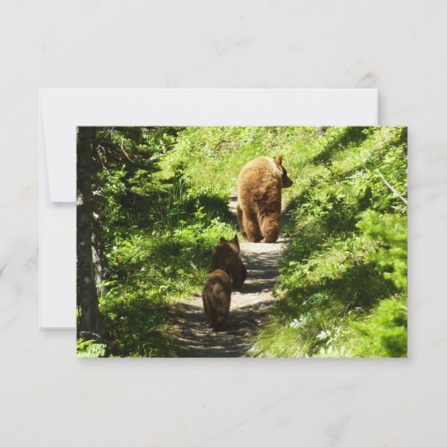 Brown Bear Family Card (Front)
