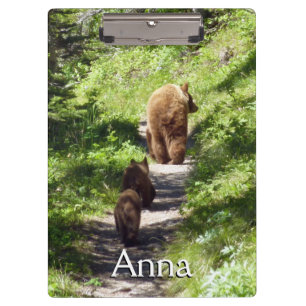 Brown Bear Family Clipboard