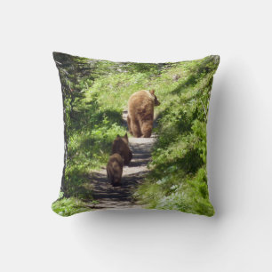 Brown Bear Family Cushion