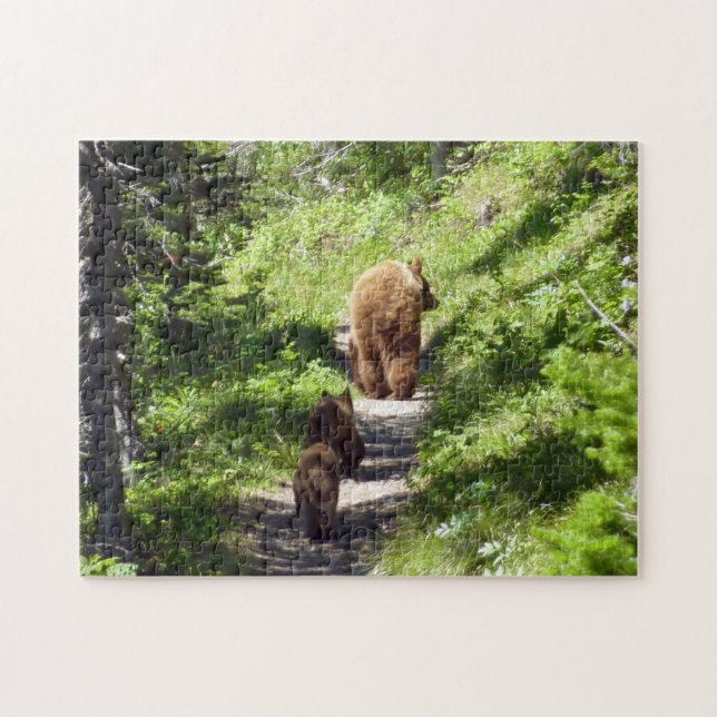 Brown Bear Family Jigsaw Puzzle (Horizontal)