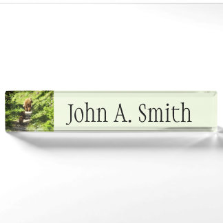 Brown Bear Family Nameplate