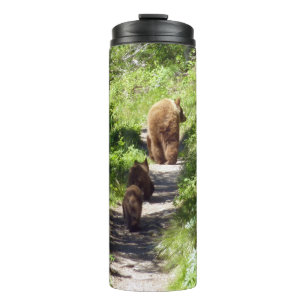 Brown Bear Family Thermal Tumbler
