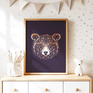 Brown Bear   Forest Animal Wall Print