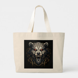Brown Bear Grocery Tote Bag