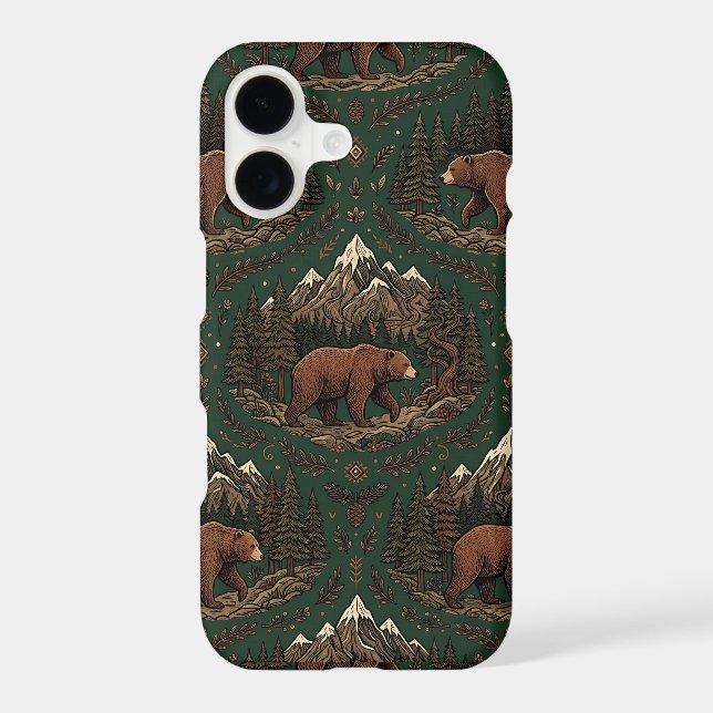 Brown Bear iPhone 17 Slim Fit Case (Back)