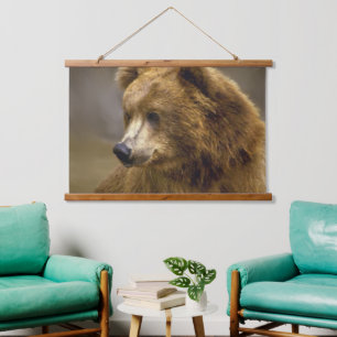 Brown Bear Lovers Hanging Tapestry