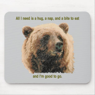 Brown bear mousepad