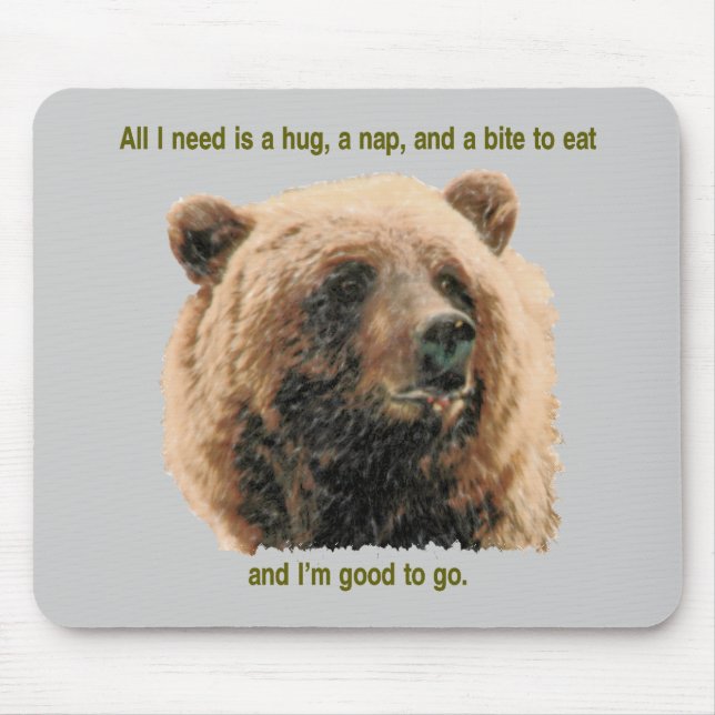 Brown bear mousepad (Front)