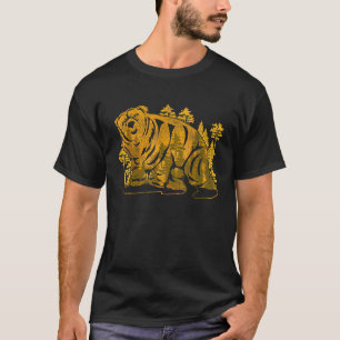 Brown Bear Outdoor Animal Forest Wildlife Nature B T-Shirt
