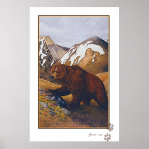 brown bear poster