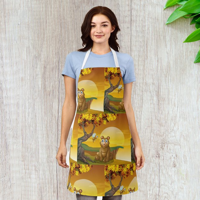 Brown Bear Sunset Apron (Creator Uploaded)