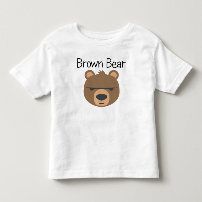 Brown Bear Toddler T-Shirt (Front)