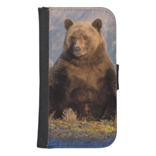 brown bear, Ursus arctos, grizzly bear, Ursus Samsung S4 Wallet Case