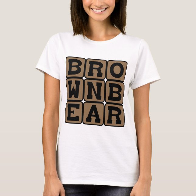 Brown Bear, Ursus Arctos T-Shirt (Front)
