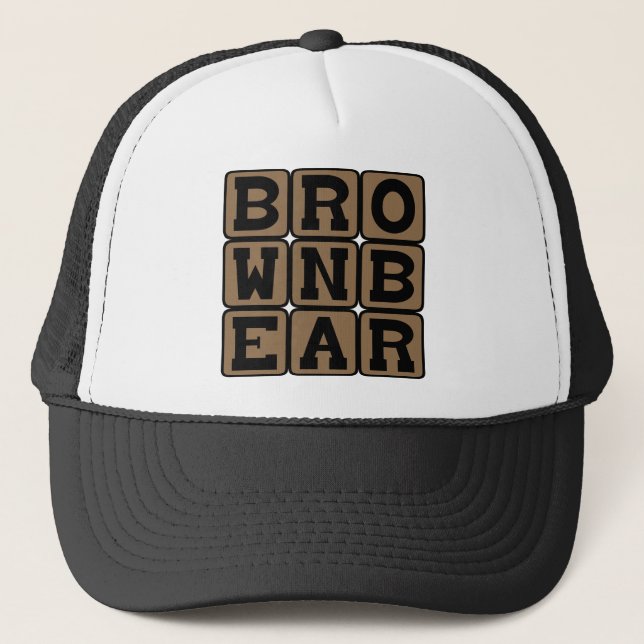 Brown Bear, Ursus Arctos Trucker Hat (Front)