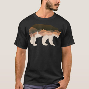 Brown Bear Wildlife Nature Forest Mountains Animal T-Shirt