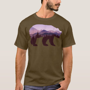 Brown Bear Wildlife Nature Forest Mountains Animal T-Shirt