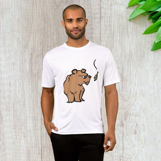 Brown Bear with Falling Autumn Leaf Cute Wildlife  T-Shirt (Creator Uploaded)