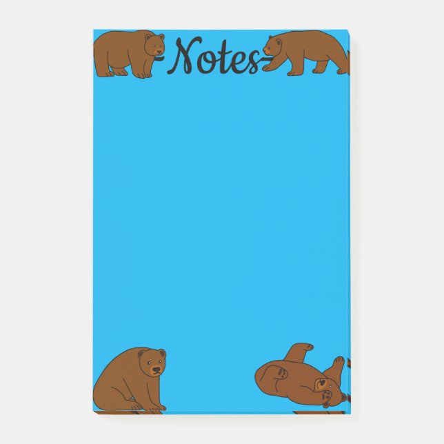 Brown Bears Post-it Notes (Front)