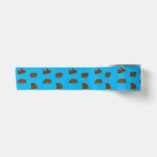 Brown Bears Satin Ribbon