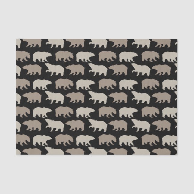 Brown Bears Tissue Paper (Front)
