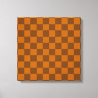 Brown Beige Chequered Block Print