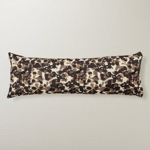 brown beige tan abstract body cushion