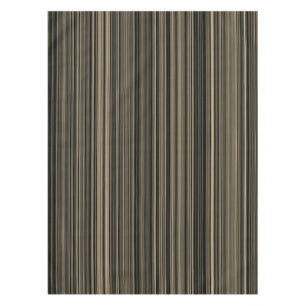 Brown Beige taupe retro stripe table cloth