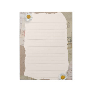 Brown Beige Vintage Scrapbook Lined Notes