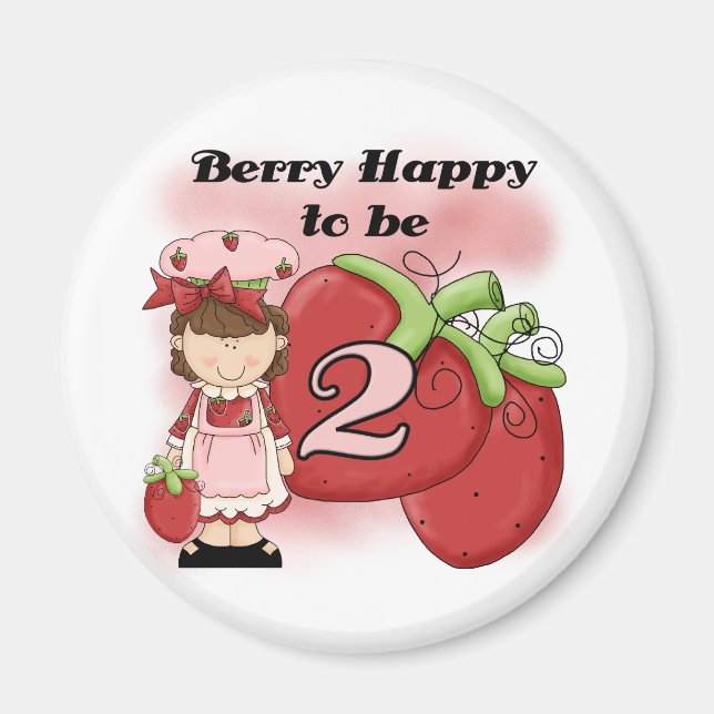 Brown Berry 2nd Birthday T-shirts and Gifts Magnet (Front)