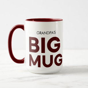 Brown Big Mug Huge Mug Grandather's