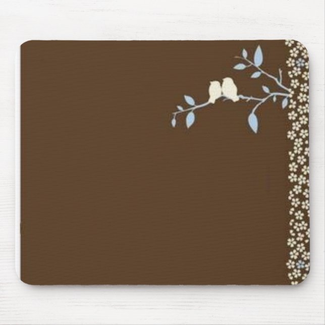 brown bird mouse pad (Front)