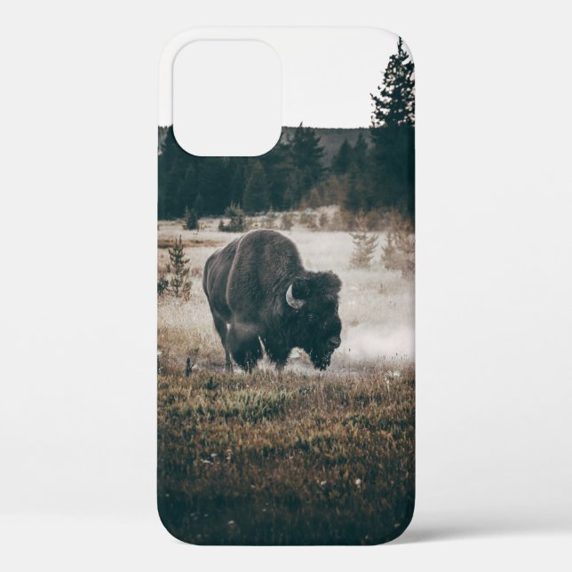 BROWN BISON ON BROWN GRASS FIELD DURING DAYTIME Case-Mate iPhone CASE (Back)