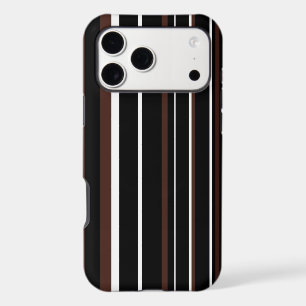 Brown, Black, and White Barcode Stripe