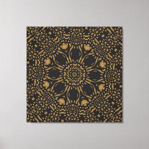 Brown Black Leopard Print Modern Circle Weave