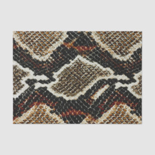 brown black red animal print snake skin tissue paper