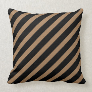 Brown & Black Stripes Cushion