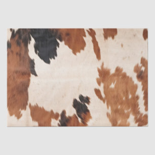 Brown Black White Cowhide Tissue Paper