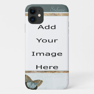 Brown & Blue Butterfly Case-Mate iPhone Case