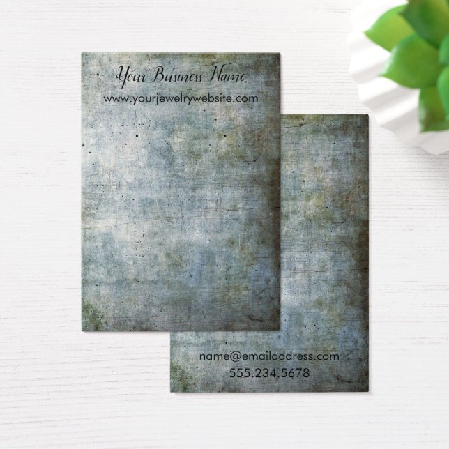 Brown Blue Grunge Earring Holder Display Cards (Desk)