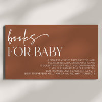 Brown Boho Bohemian Baby Shower Books For Baby