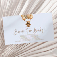 Brown Boho Teddy Bear Baby Shower Books For Baby