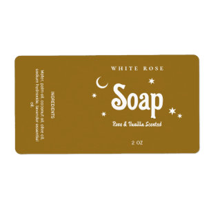Brown Boho Themed Soap Labels